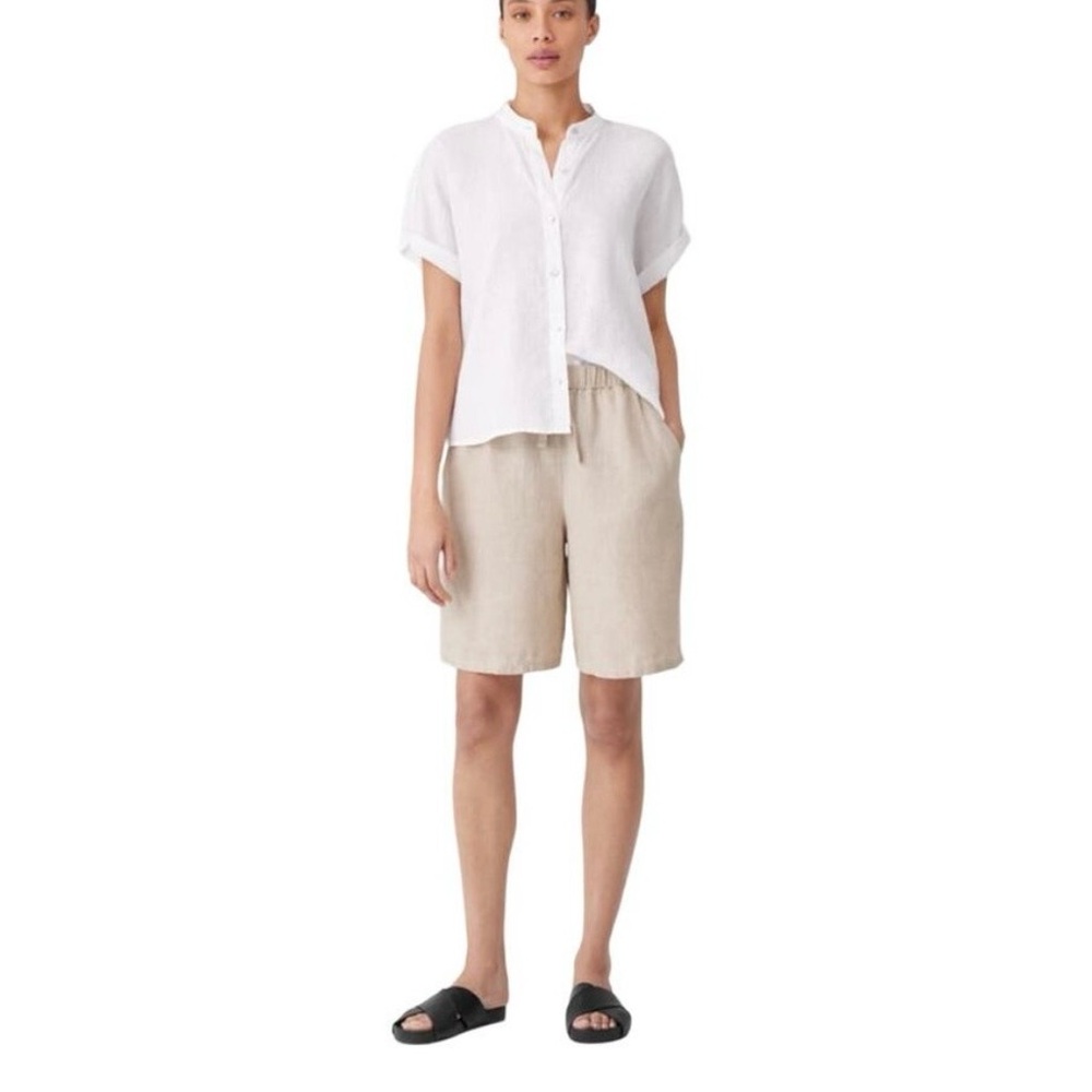 Eileen Fisher organic linen short